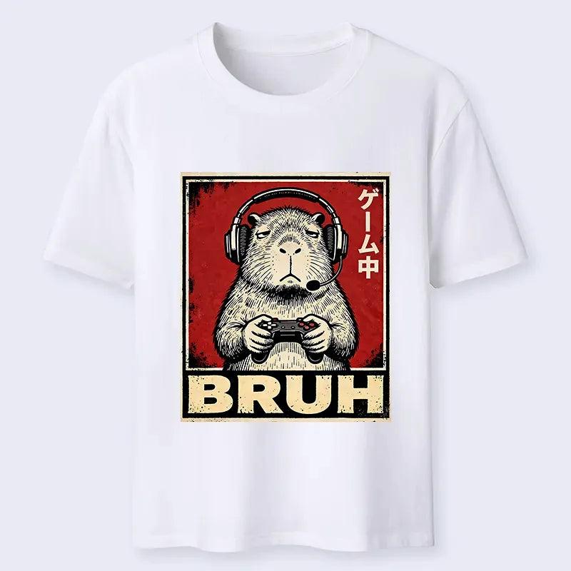 Funny Capybara Playing Games T-Shirt