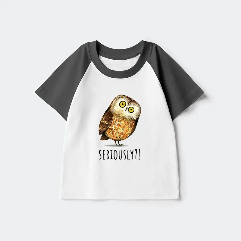 Funny owl shirt for kids free shipping