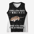 8 Billion Rats Mesh Tank Top Limited Edition