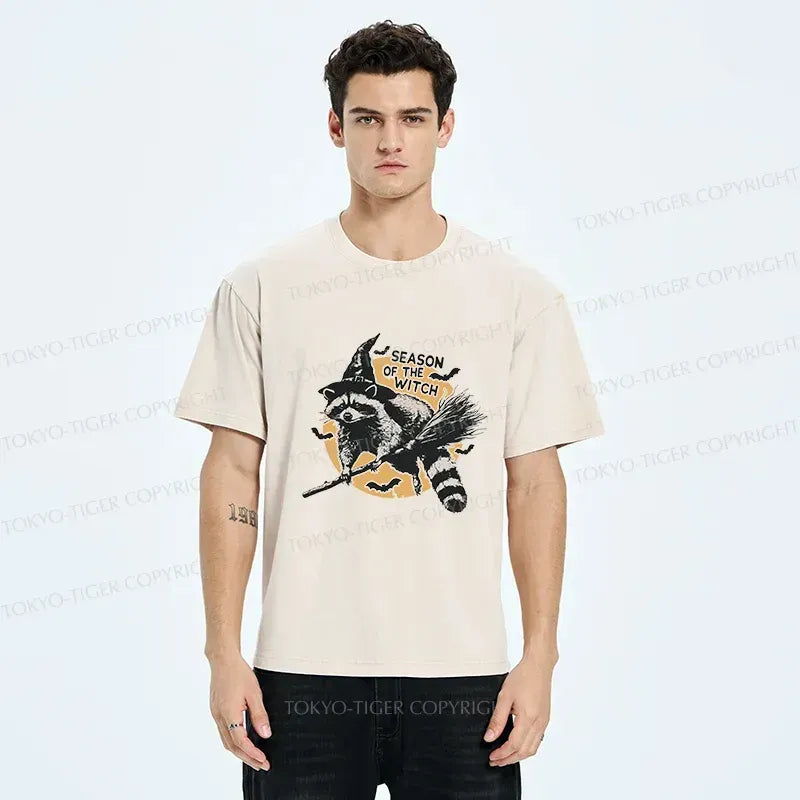 Kyoto-Lion Magic Raccoon Washed T-Shirt