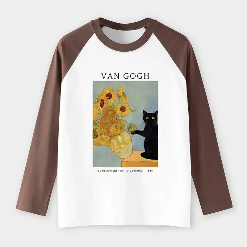 Comfortable Unisex Japanese Cat Tee for Daily Wear