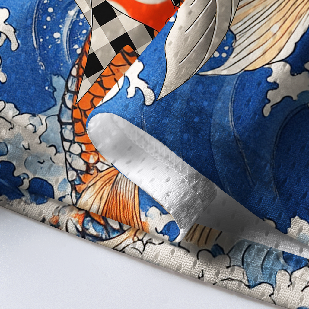 Kyoto-Lion Legends Of Edo:Red Boy&Koi Mesh Jersey