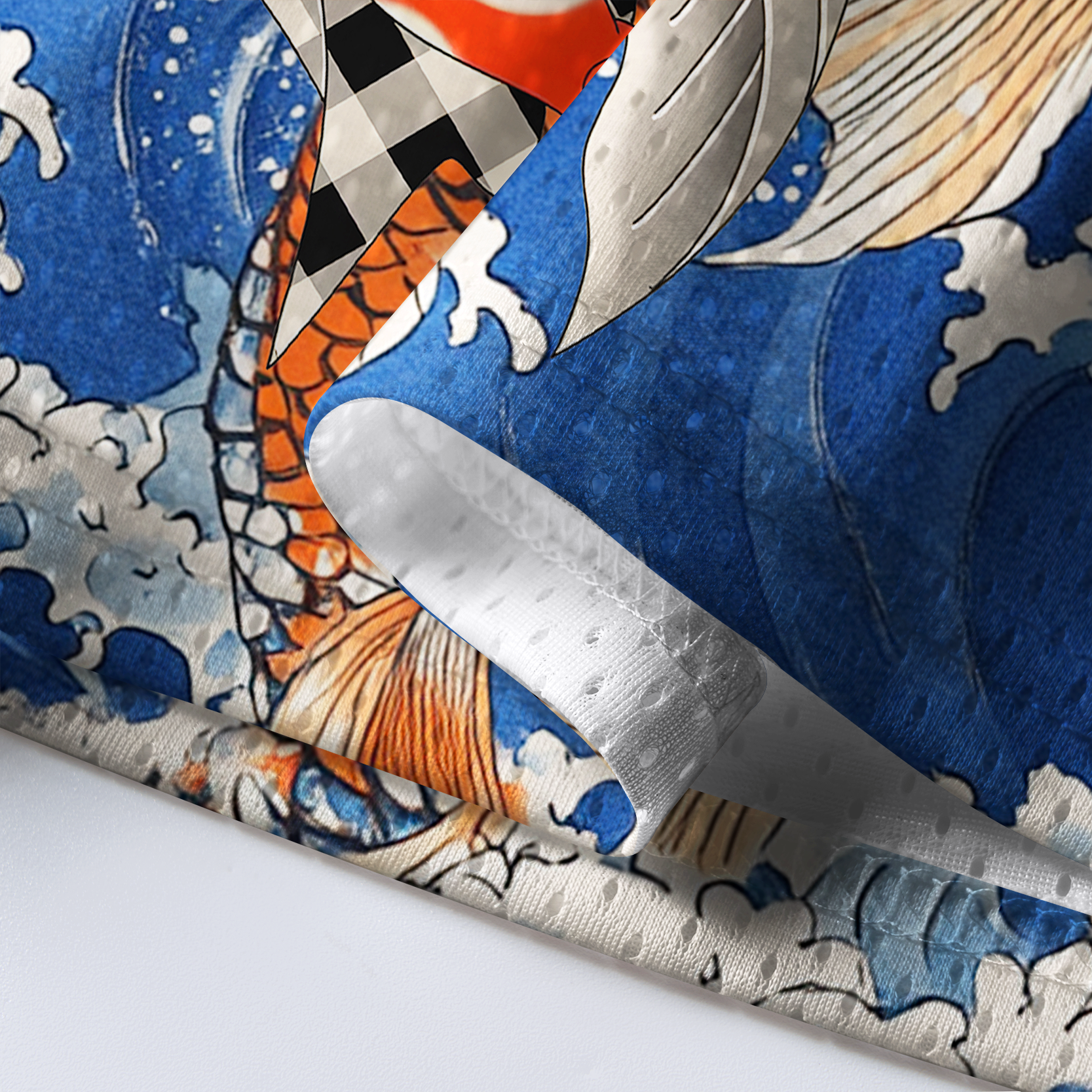 Kyoto-Lion Legends Of Edo:Red Boy&Koi Mesh Jersey