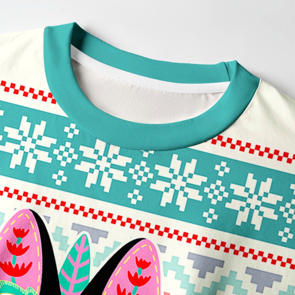 Kyoto-Lion Lucky Tile Cat Eco-Friendly Long Sleeve T-Shirt