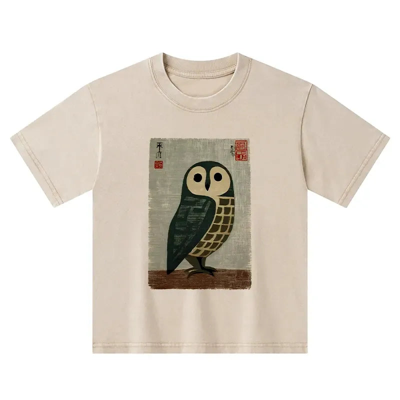 traditional Japanese art washed tee