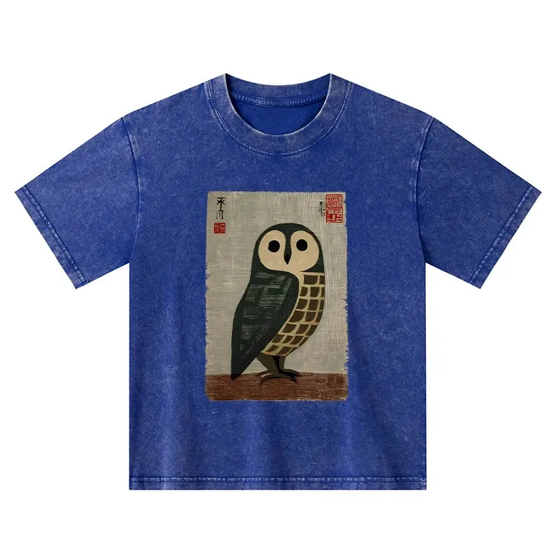 traditional Japanese art washed tee