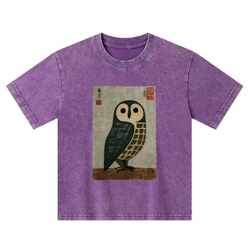 traditional Japanese art washed tee