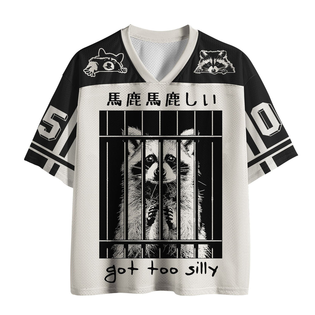 Silly Raccoon Mesh Jersey for Daily Wear