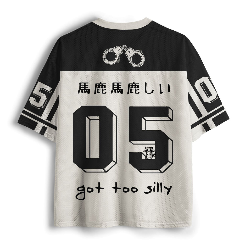 Kyoto-Lion Raccoon Got Too Silly Mesh Jersey