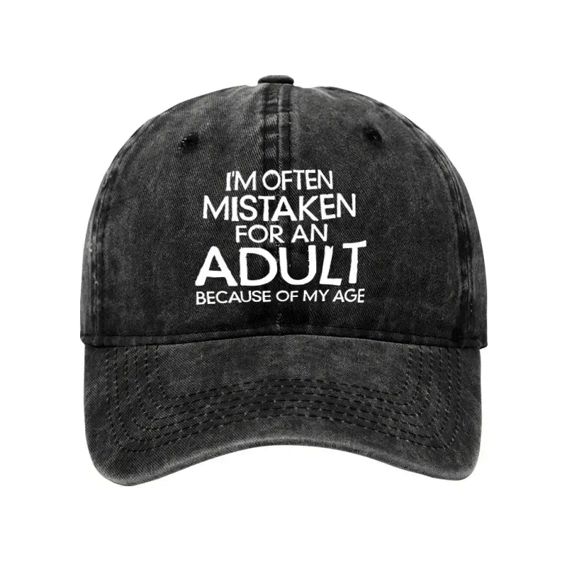 Japanese washed cap for daily wear