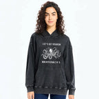 funny octopus washed hoodie for men