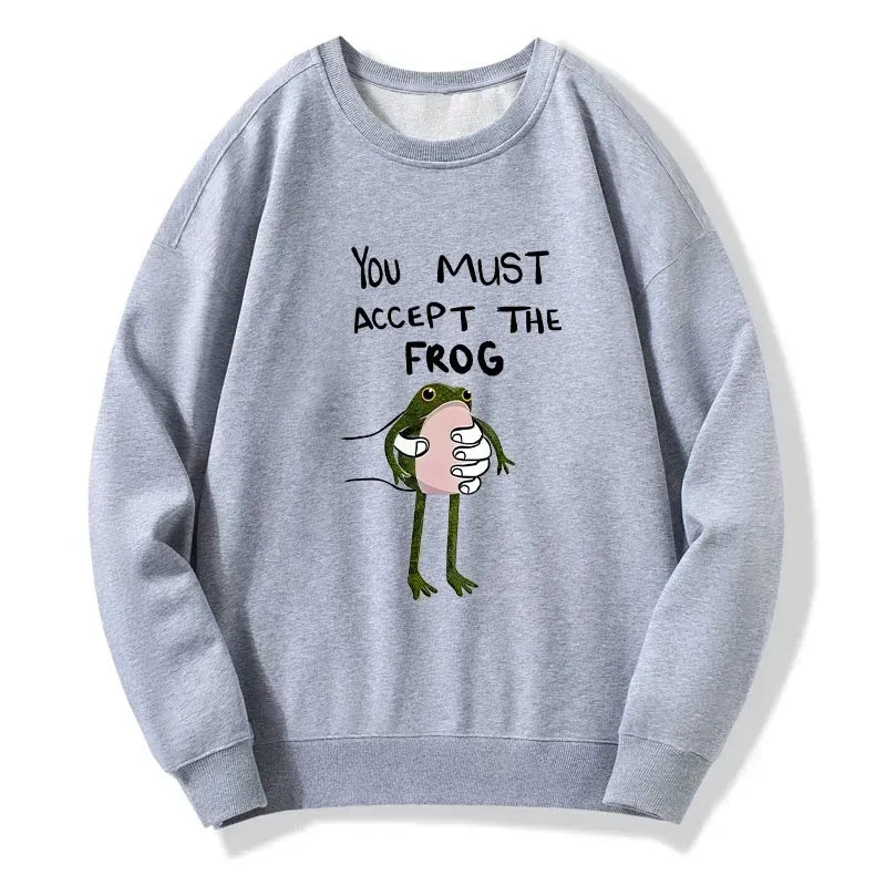 Kyoto-Lion Accept This Frog Classic Sweatshirt