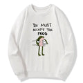Japanese Vintage Frog Sweatshirt for Daily Wear