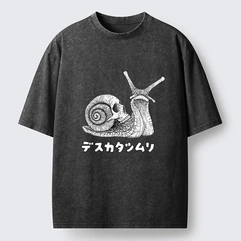 Kyoto-Lion Washed T-Shirt for Daily Wear