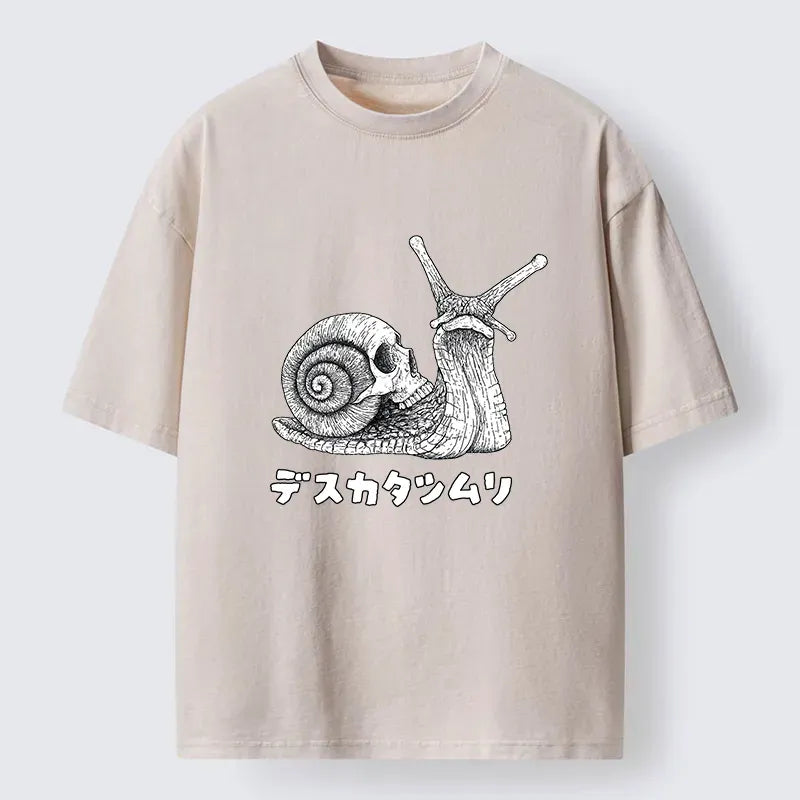 Kyoto-Lion Washed T-Shirt for Daily Wear