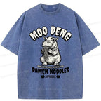 Funny Moo Deng Ramen T-Shirt for Daily Wear
