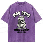 Funny Moo Deng Ramen T-Shirt for Daily Wear