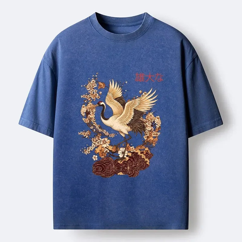 Kyoto Lion Unisex Cotton T-Shirt Trendy