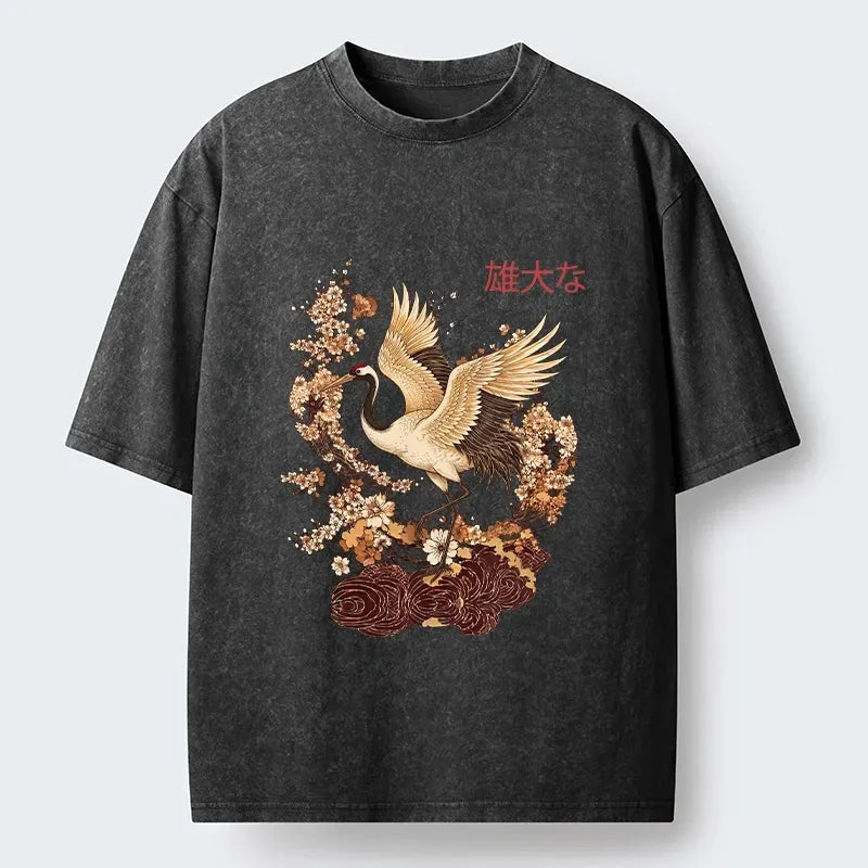 Kyoto Lion Unisex Cotton T-Shirt Trendy