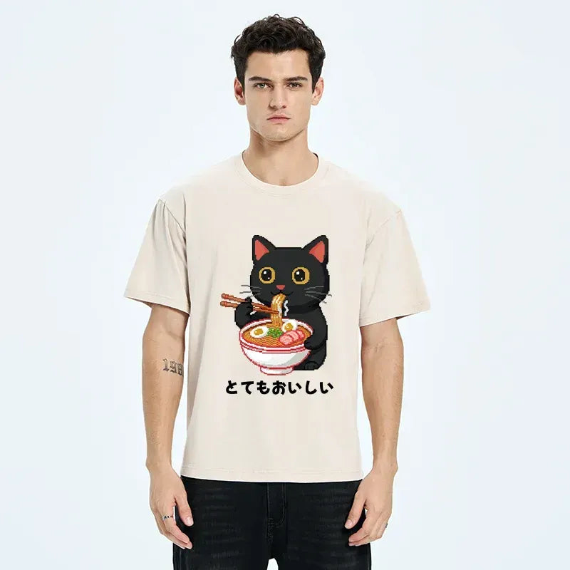black cat ramen tee best seller