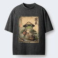 Japanese frog bonsai t-shirt for men