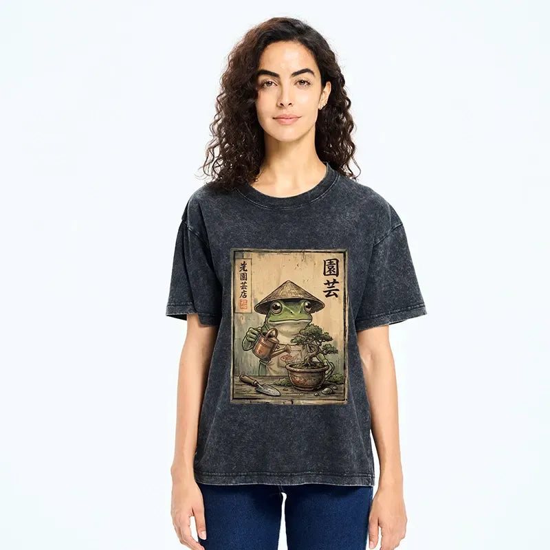 Kyoto lion washed t-shirt gift idea