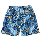 Japanese whale swim trunks for men