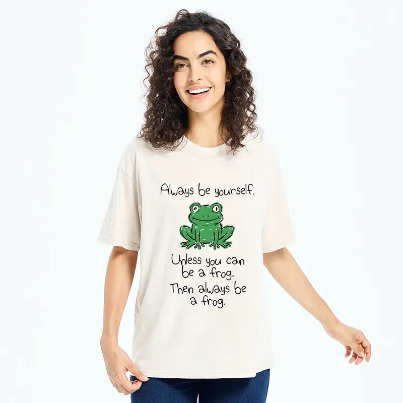Retro Kyoto Frog T-Shirt for Summer