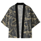 vintage japanese koi kimono cardigan for daily wear