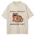Kyoto-Lion Toad Is Very Happy Washed T-Shirt