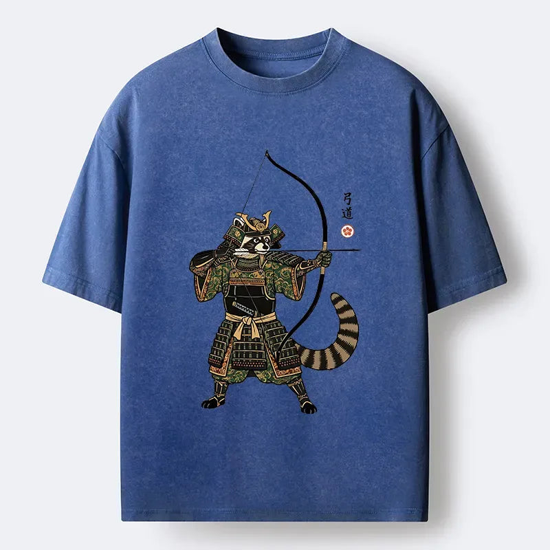 Unisex Washed Samurai T-Shirt for Streetwear