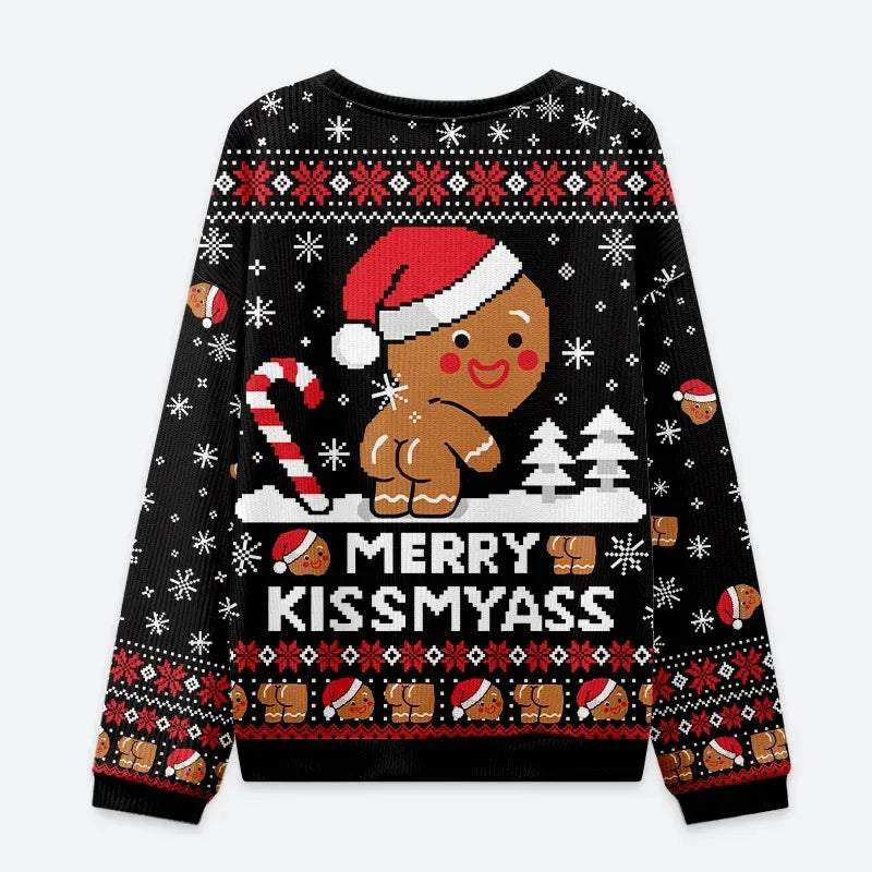 funny japanese lion christmas ugly sweatshirt