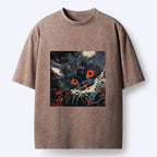 kyoto lion unisex washed tshirt best seller