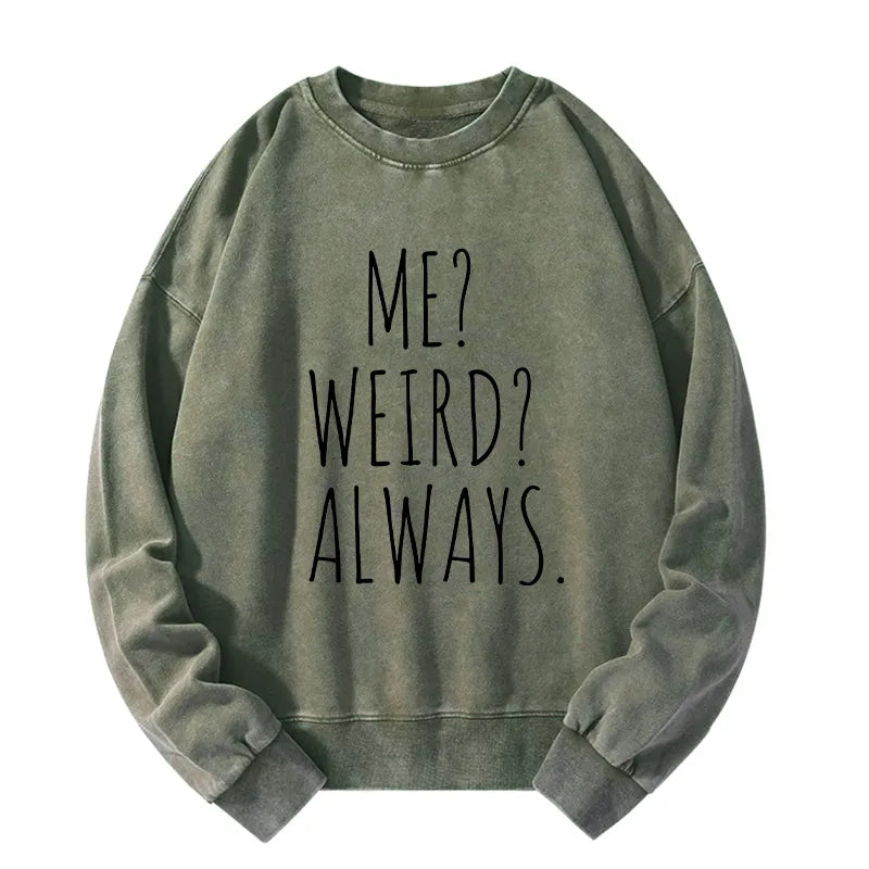 Kyoto-Lion Funny Weird Vibe Washed Sweatshirt