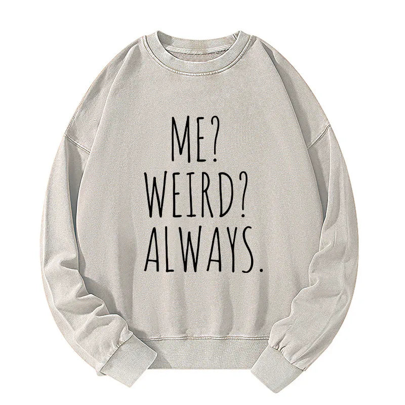 Kyoto-Lion Funny Weird Vibe Washed Sweatshirt