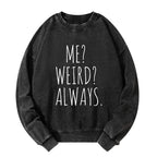 Kyoto-Lion Funny Weird Vibe Washed Sweatshirt