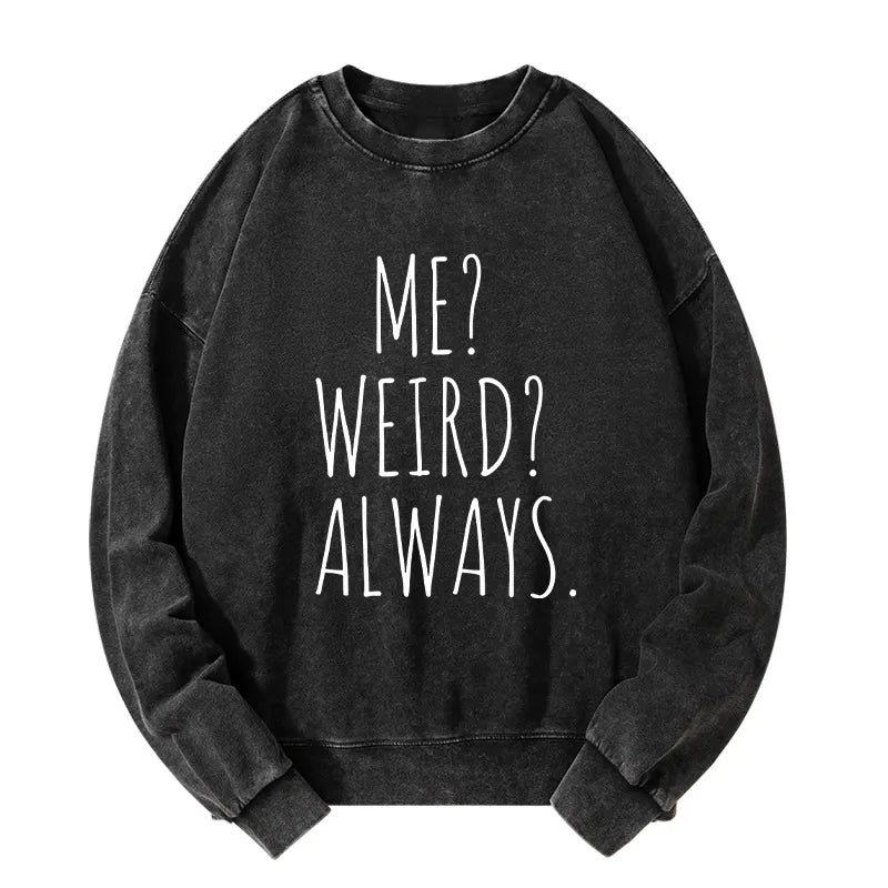 Kyoto-Lion Funny Weird Vibe Washed Sweatshirt
