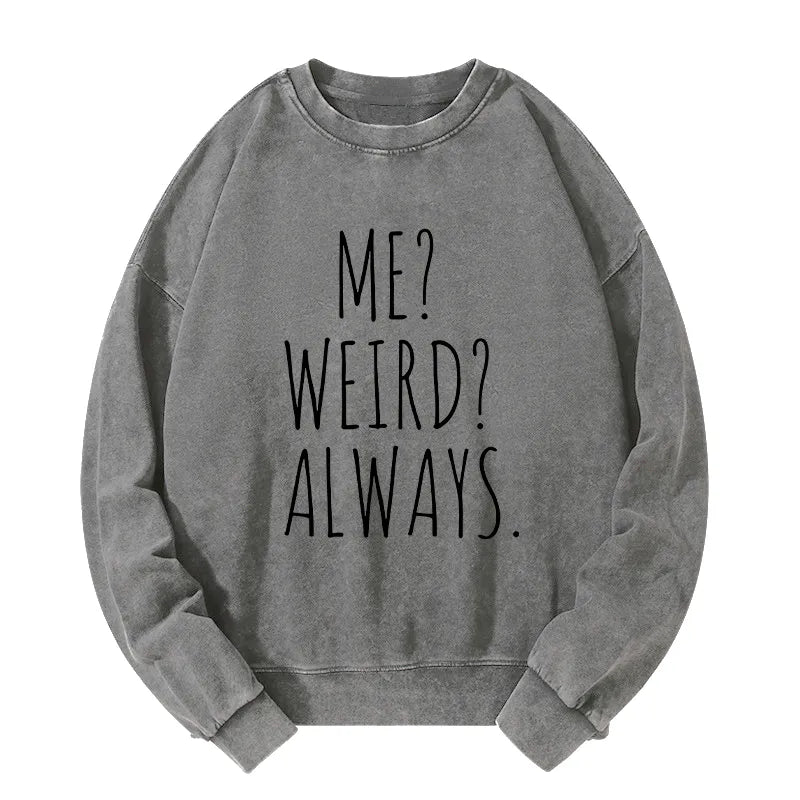 Kyoto-Lion Funny Weird Vibe Washed Sweatshirt