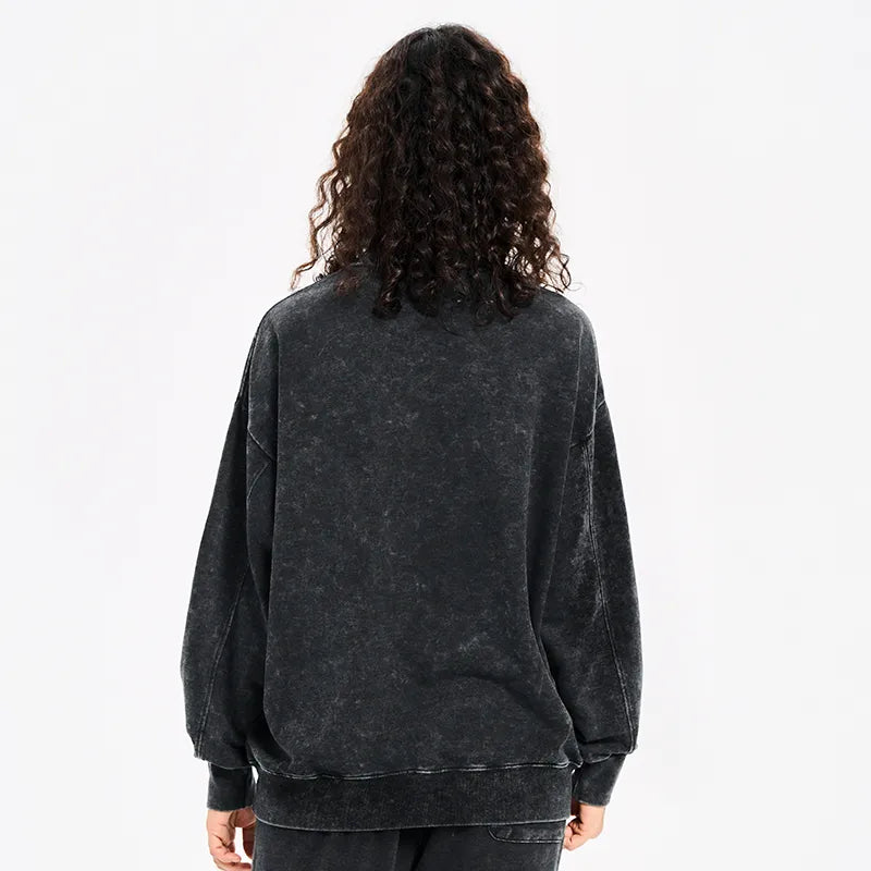 Kyoto-Lion Funny Weird Vibe Washed Sweatshirt