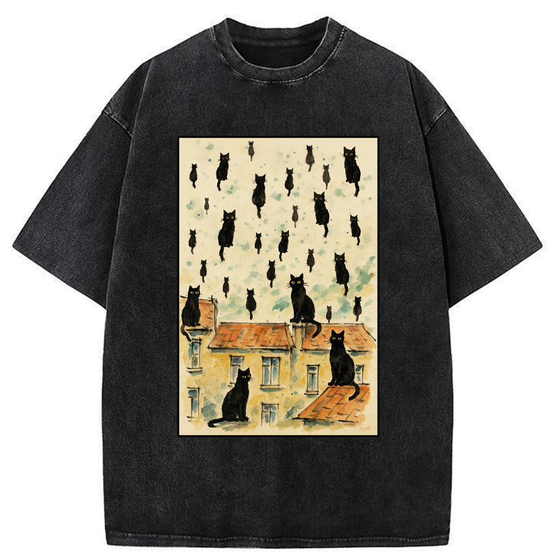 Kyoto-Lion The Floating Cats Washed T-Shirt