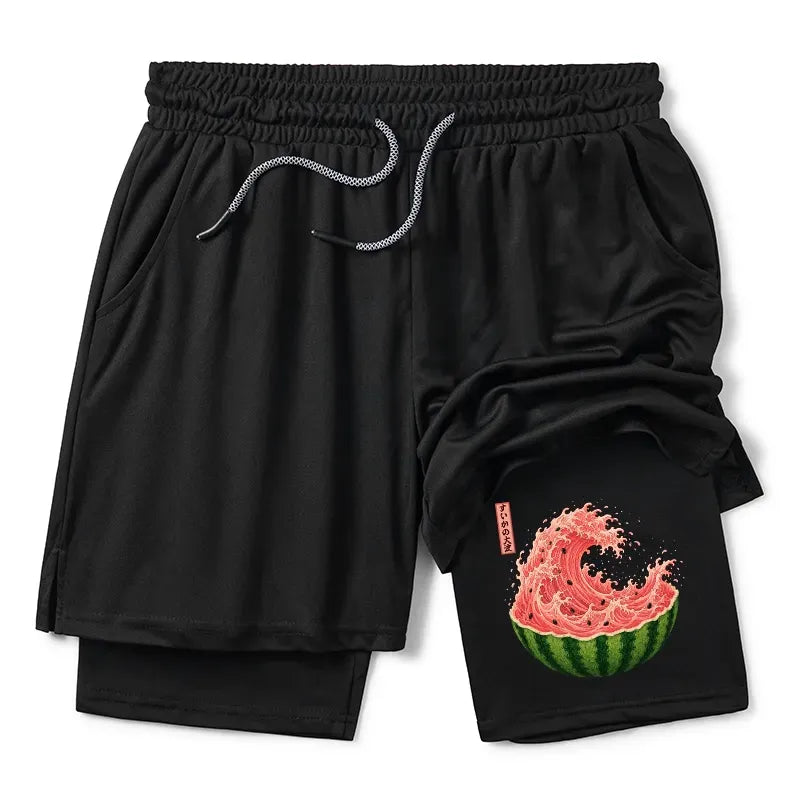 Ukiyo Art Watermelon Summer Shorts