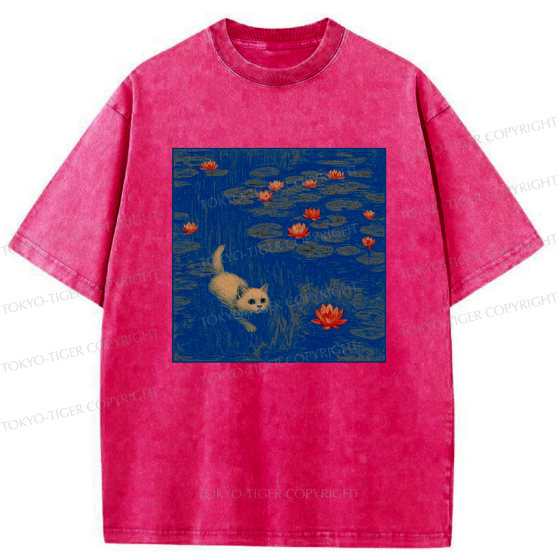Japanese Vintage Washed T-Shirt for Casual Wear