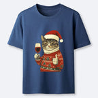 Kyoto-Lion Christmas Cat Likes Classic T-Shirt