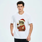 Kyoto-Lion Christmas Cat Likes Classic T-Shirt