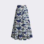 Japanese Ukiyo-e Print Skirt for Women