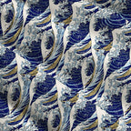 Japanese Ukiyo-e Print Skirt for Women