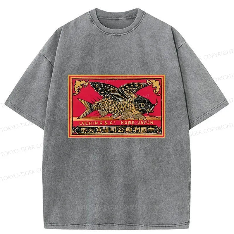 Japanese Flying Fish Washed T-Shirt