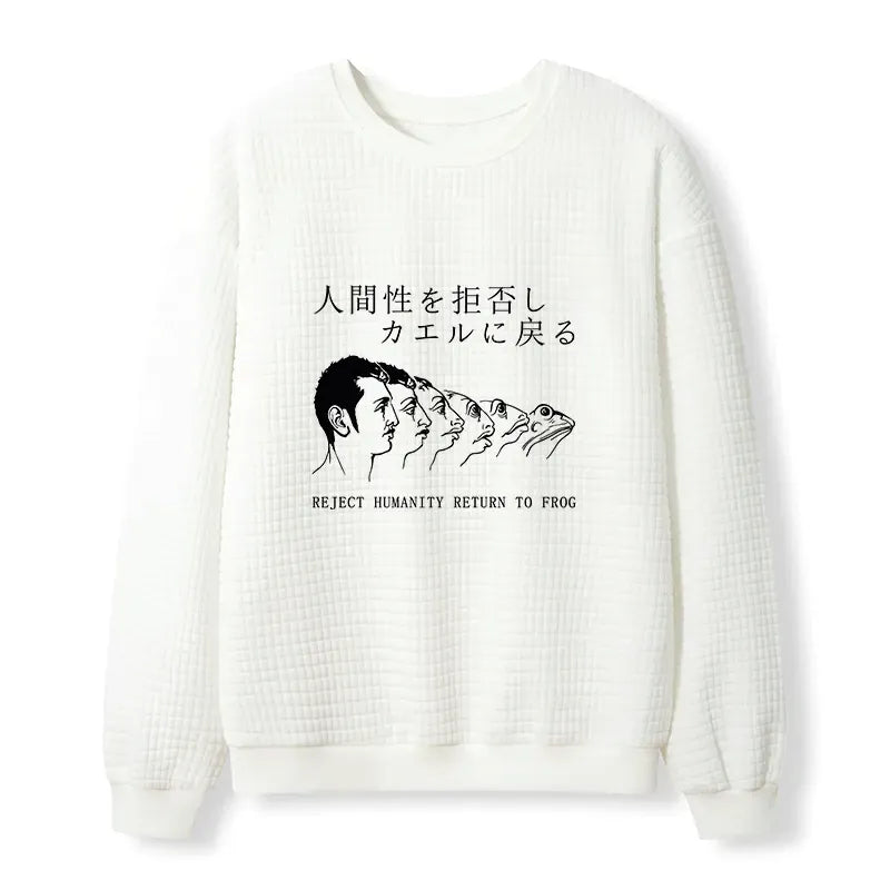 Kyoto-Lion Return To Frog Waffle Sweatshirt