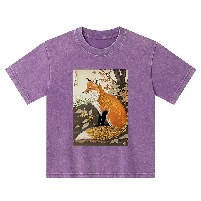 Japanese Washed T-Shirt for Kids Gift Idea
