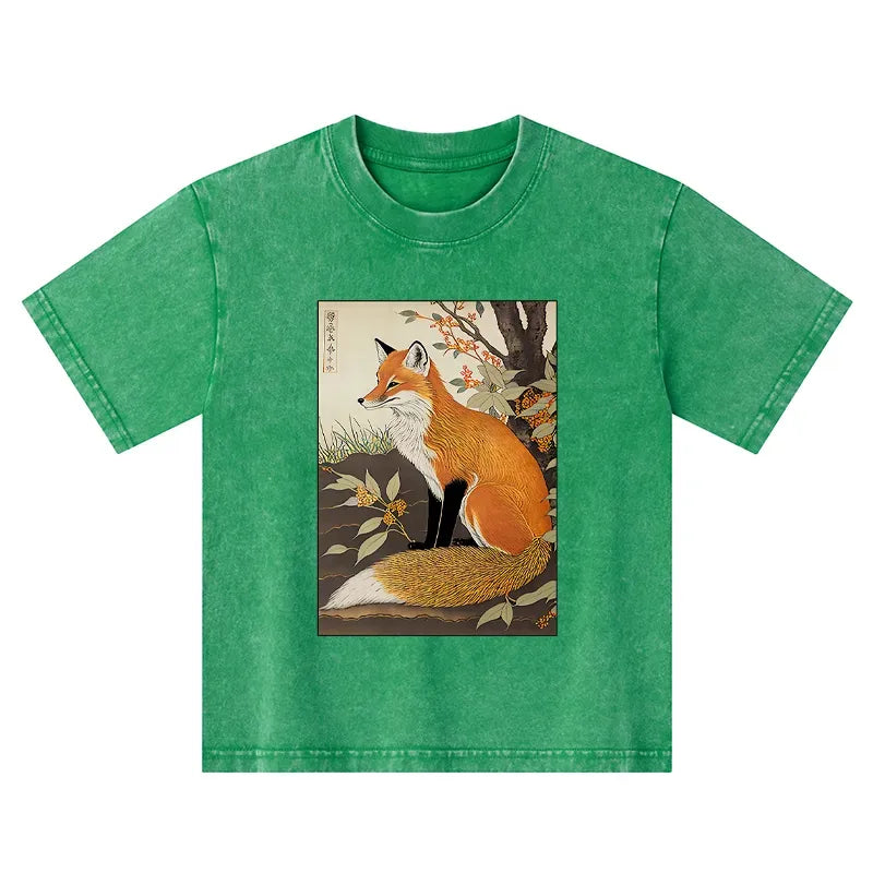 Kyoto Lion Ukiyo-e Tee for Summer Travel